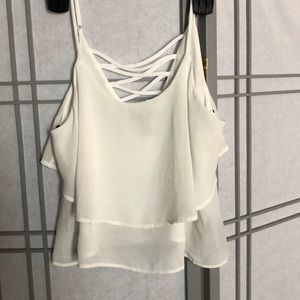White layered crop too